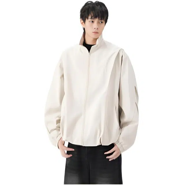 木木兔 潮牌美式高街男生穿搭长袖春秋外穿潮流百搭男士秋冬衣服国潮休闲简约户外徒步外套夹克 男女同款