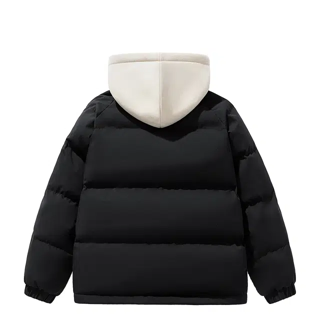 贵人鸟 生活系列 假两件连帽防风舒适保暖宽松休闲加厚工装棉服外套 男女同款