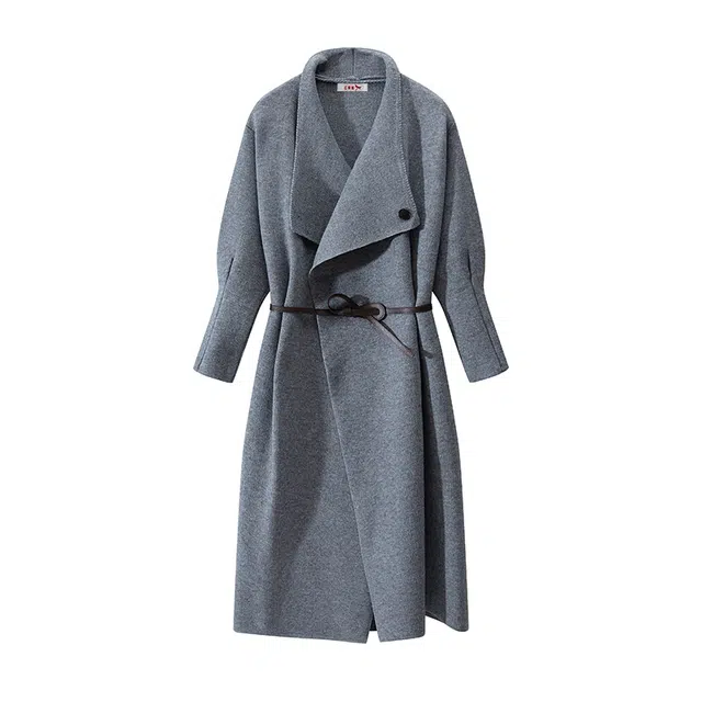 红蜻蜓 百搭休闲合身美式慵懒长袖连衣裙 女款