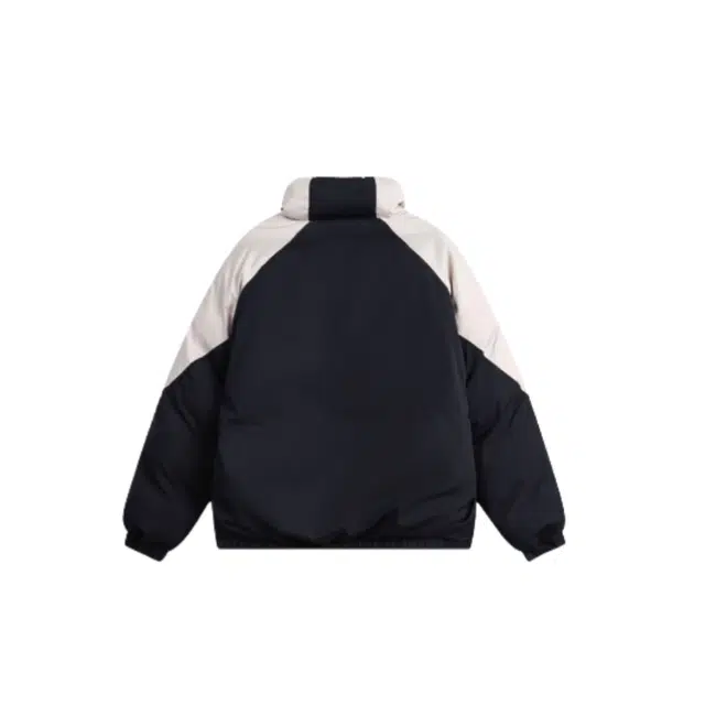 地界二 国潮美式复古双面穿冬季加厚撞色工装面包服立领棉衣外套棉服 男款