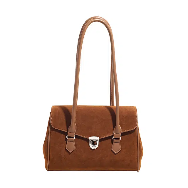 三只小鸭 日常百搭时尚通勤 麂皮绒 单肩包 常规 女款 多色