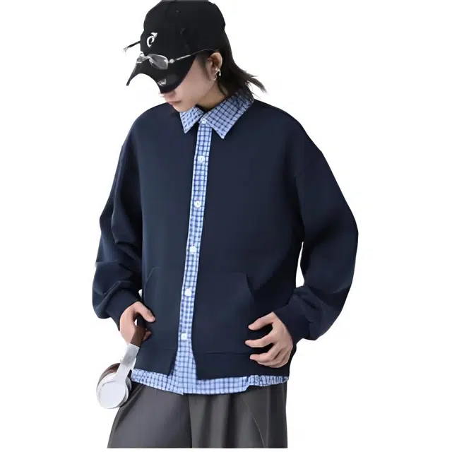 木木兔 潮牌美式高街男生穿搭长袖春秋外穿潮流百搭男士秋冬衣服国潮简约时尚卫衣开衫外套夹克 男女同款