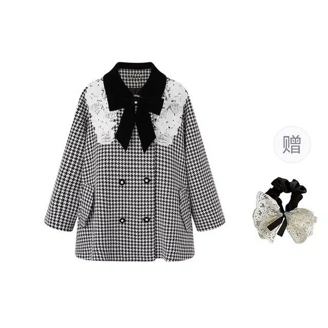 涂诗菲 韩版时尚气质优雅氛围感休闲百搭高级感舒适显瘦通勤长袖外套大衣 女款