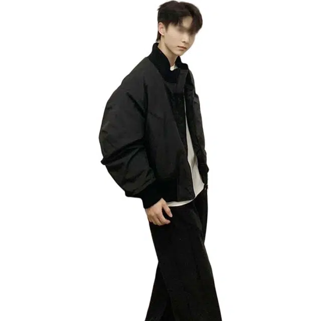 单爵 美式复古飞行员外套男秋冬穿搭短款廓形立领棒球棉衣棉服 男女同款