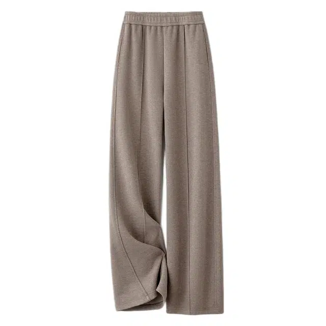 佐塞斯 高端品质轻奢高磅牦牛绒甩甩裤直筒女冬季加厚保暖休闲裤 女款