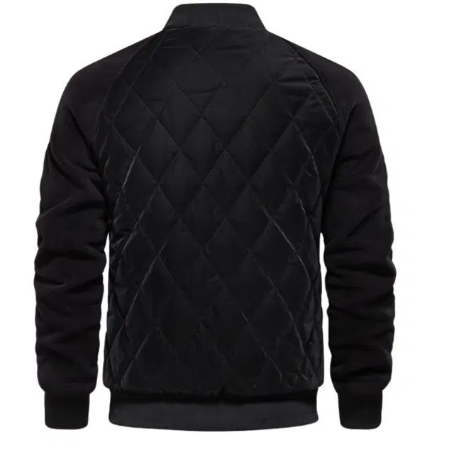 地界二 加绒夹棉加厚夹克欧美休闲外套插肩袖上衣棉服 男款