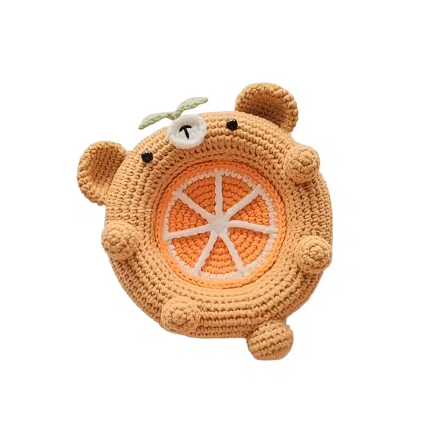 纯兔鼠 毛线杯垫材料包毛线编织收纳玩偶摆件 其他手工制作