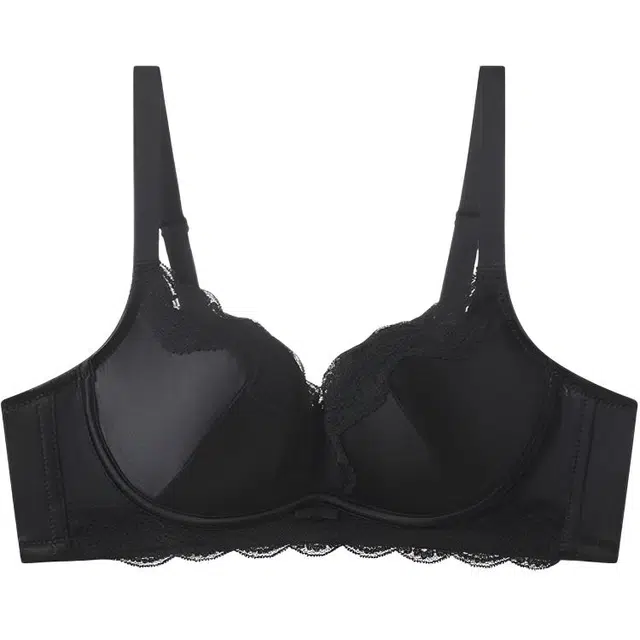 慕梵度 内衣小胸聚拢不空杯显大收副乳防下垂调整型平胸专用蕾丝文胸 女款