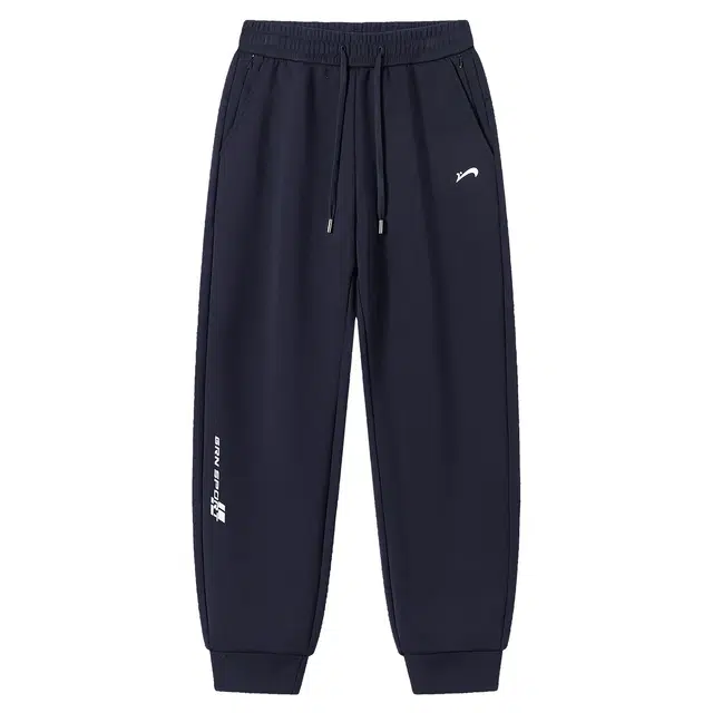 贵人鸟 逸行系列 简约百搭字母印花舒适棉质透气弹力运动束脚卫裤 休闲裤 男女同款