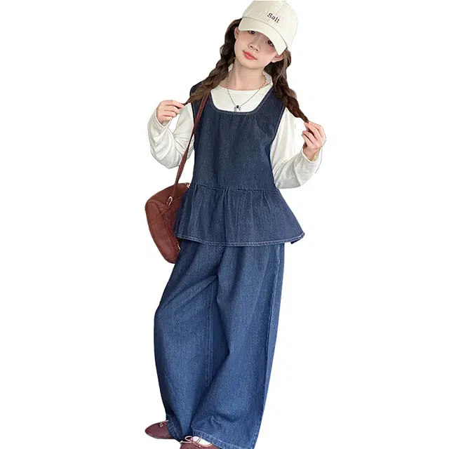 黑恐龙休闲运动套装 马甲大童裤子