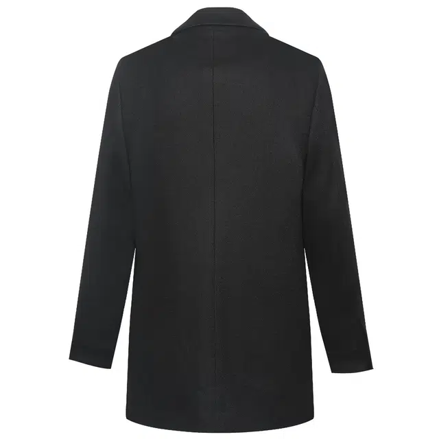 利郎 商务休闲纯色翻领中长款绵羊毛质感百搭大衣 男款