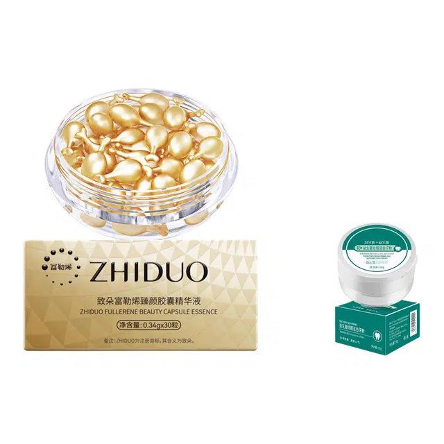 致朵 富勒烯臻颜胶囊精华液原液胎盘素胶囊面部护理 保湿