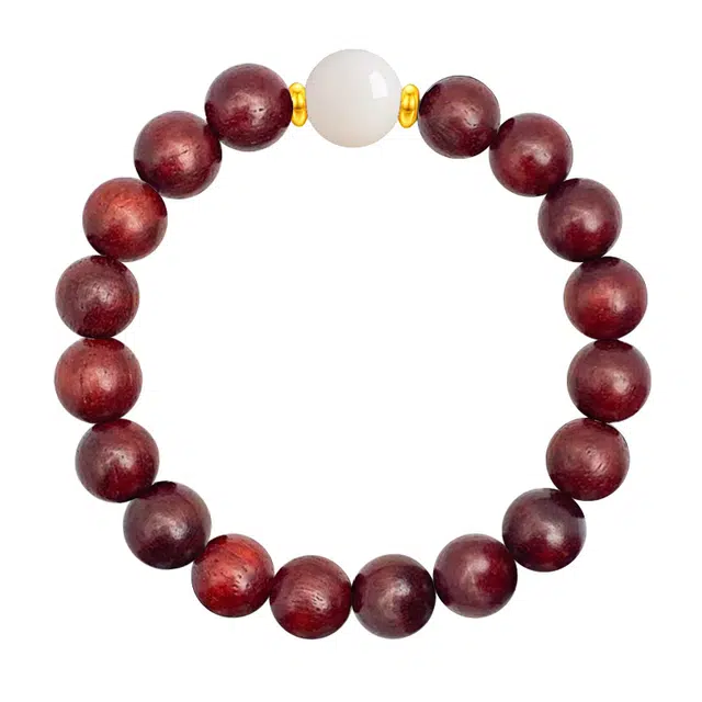 琛宬 【诸事顺遂】招财纳福时来运转文玩佛珠转运珠禅意静心新中式复古民族风水逆退散平安喜乐#好运 血檀 木作手串 男女同款情侣款