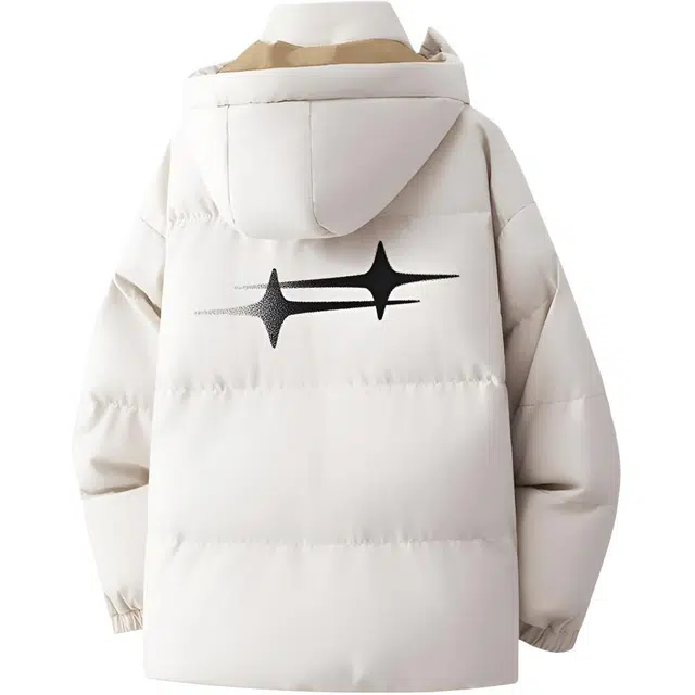 图兰朵 美式复古潮流拼接假两件舒适宽松休闲百搭保暖外套棉服 男女同款