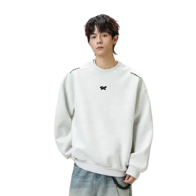 地界二 设计高街美式套头衫外套卫衣 男款