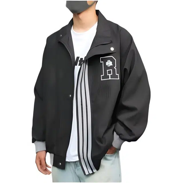 木木兔 潮牌美式高街男生穿搭长袖春秋外穿潮流百搭男士秋冬衣服国潮简约时尚休闲户外外套夹克 男女同款