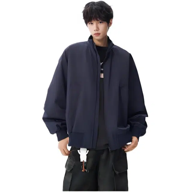 木木兔 潮牌美式高街男生穿搭长袖春秋外穿潮流百搭男士秋冬衣服国潮简约时尚户外休闲外套夹克 男女同款