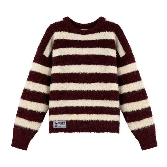 普鲁士多特蒙德 舒适柔软条纹设计时尚百搭显瘦秋季冬季适用毛衣 女款