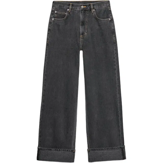 ZARA ZW Series Washed Loose Jeans