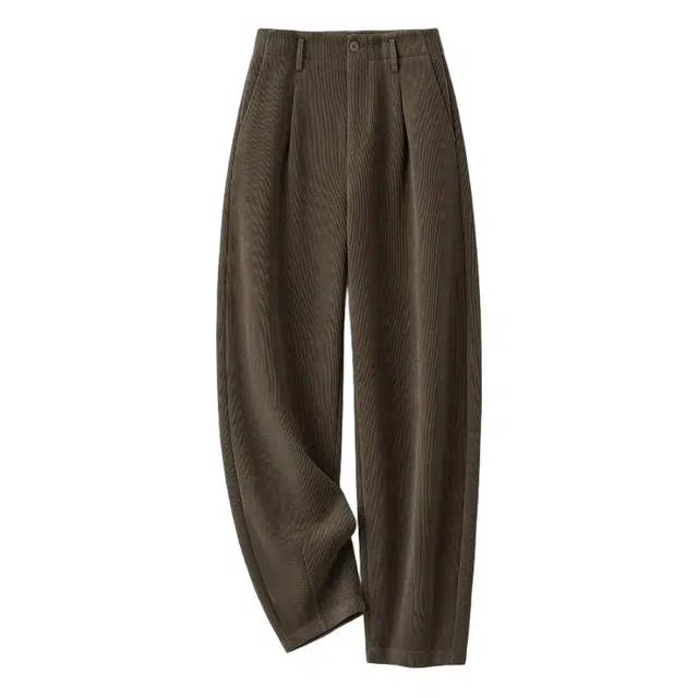 佐塞斯 高端品质轻奢灯芯绒肌理复合奶奶裤女秋冬季加厚保暖裤子休闲裤 女款