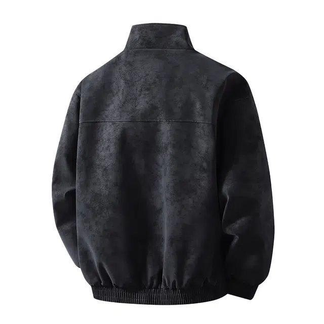 巴塞罗那足球俱乐部 美式复古街头风痞帅宽松百搭高级感潮流轻奢时尚休闲外套皮衣 男女同款