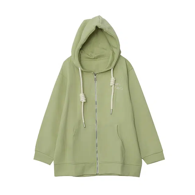 惟友 通勤百搭学院风刺绣卫衣 女款