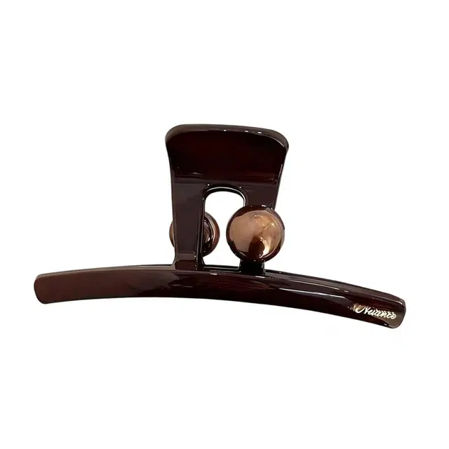 希铃 复古感高级设计款一字夹抓夹珠珠 亚克力 发夹 女款