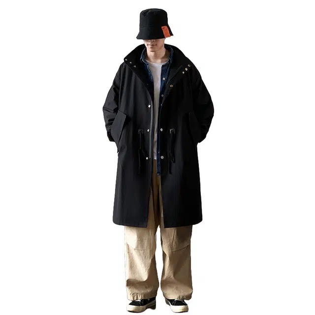 加荣 中长款英伦潮牌宽松假两件痞帅高级感毛时尚高端大衣 男女同款