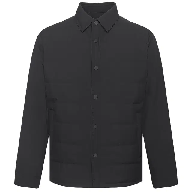 利郎 多孔膜撞色口袋翻领轻薄保暖冬季羽绒服 男款