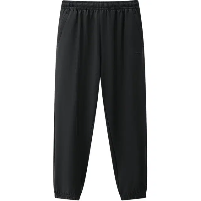 鸿星尔克 网球系列 休闲加绒加厚保暖针织运动裤 男款