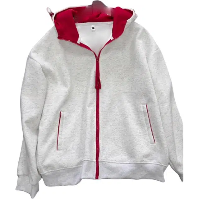 单爵 撞色拉链开衫上衣外套男秋季硬挺帽衫运动夹卫衣夹克 男女同款