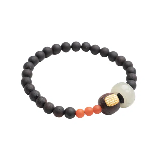 仙源 五条文 多财多福 天官赐福 小众高级简约百搭 静心凝神出街神器素雅高品念珠 #好运连连 降真香 木作手串 男女同款情侣款