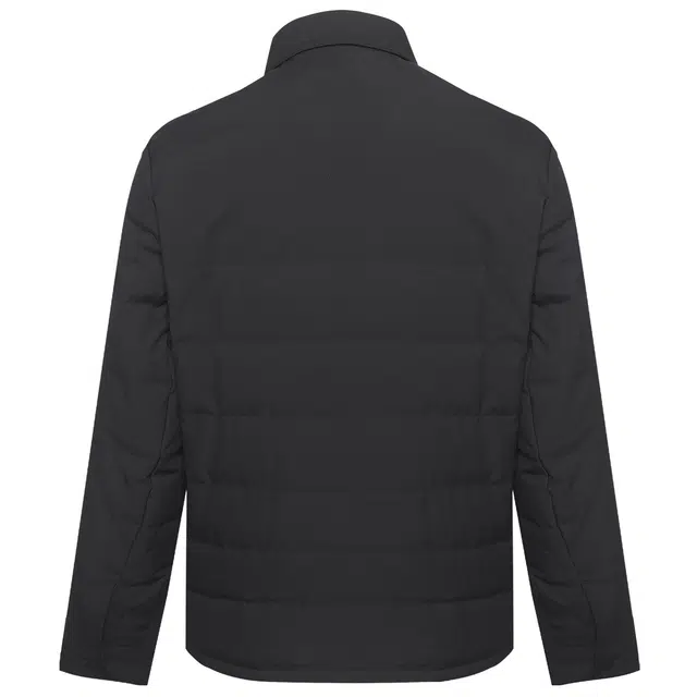 利郎 多孔膜撞色口袋翻领轻薄保暖冬季羽绒服 男款