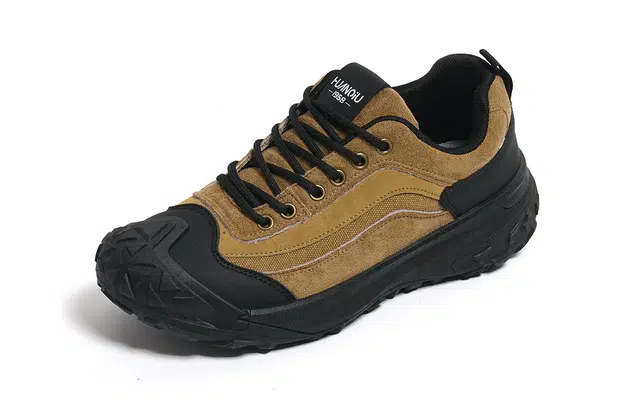 HUANQIU Retro Casual Hiking Shoes Brown