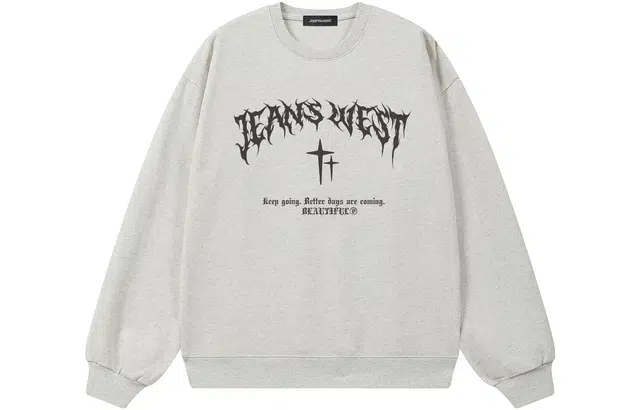 JEANSWEST Flame Print Crewneck Sweatshirt