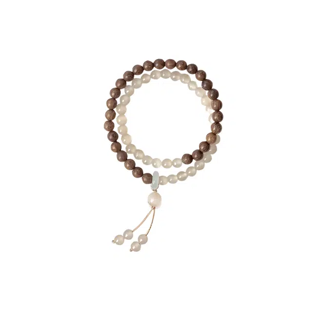 镯钰瑭 复古中式 精致设计小众 国风百搭#好运 鸡翅木 木作手串 男女同款情侣款