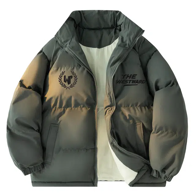 西行纪 美式高街设计感基础款户外休闲运动高级感宽松大码棉服棉袄百搭简约经典立领面包服加厚保暖棉衣外套 男女同款