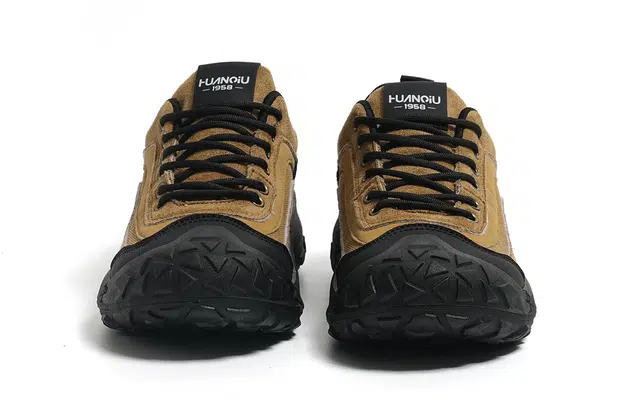HUANQIU Retro Casual Hiking Shoes Brown