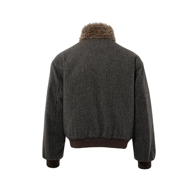 BENMYSHOWER Wool Collar Padded Coat