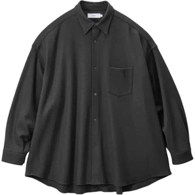 Graphpaper FW25 Wool Smooth Flannel Oversized Regular Collar Shirt