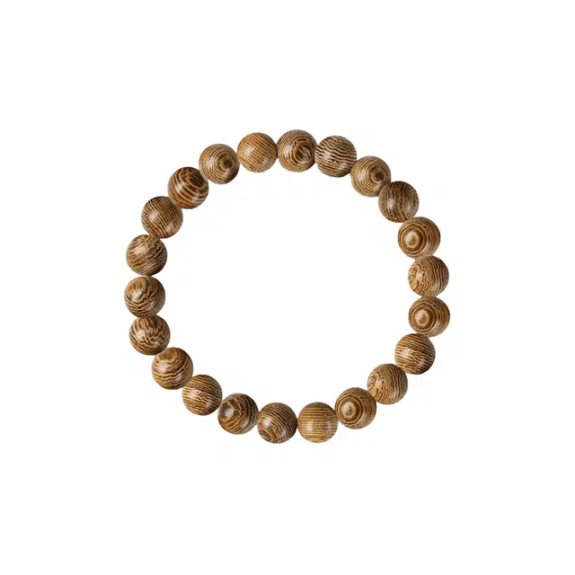 镯钰瑭 诸事顺利平安喜乐小众招财纳福新中式#好运 鸡翅木 木作手串 男女同款情侣款