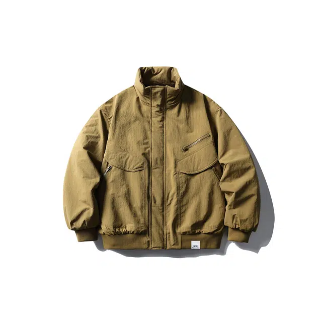 【dme】 美式休闲复古山系宽松立领拉链口袋棉衣外套秋冬保暖日系哈灵顿棉服夹克 男女同款