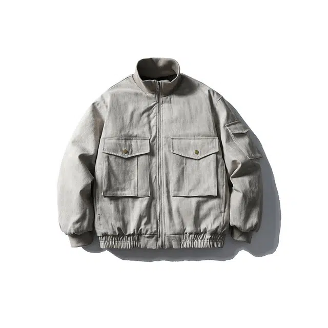 华夏儿女 渲染水洗工装棉服 男女同款