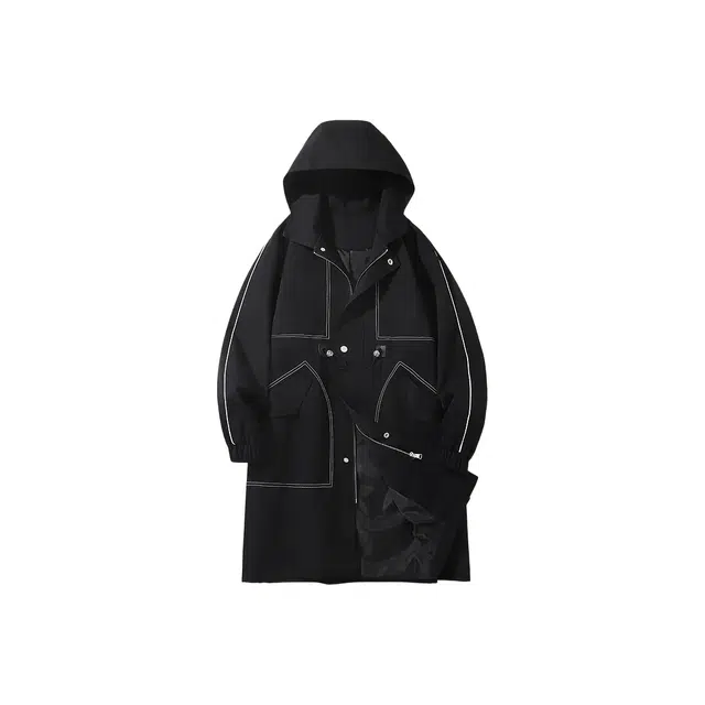 华夏儿女 大货中长款呢风衣 男女同款