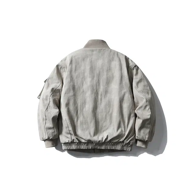 【dme】 简约日系做旧水洗宽松大口袋立领工装夹克棉衣男冬款休闲美式户外运动中性棉服外套 男女同款