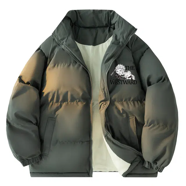 西行纪 美式高街设计感基础款户外休闲运动高级感宽松大码棉服百搭简约学生经典立领面包服加厚保暖棉衣外套 男女同款