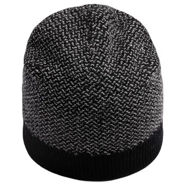 红豆 品牌简约针织保暖防风防寒冷帽 羔羊毛 绒线帽 男款