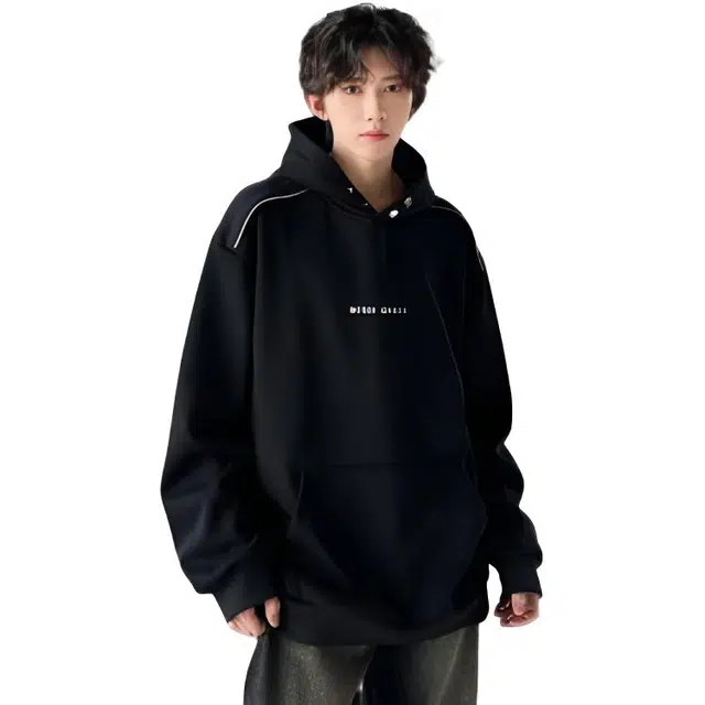 木木兔 经典潮牌美式高街长袖男生秋冬潮流穿搭冬天轻奢百搭冬季衣服国潮宽松简约时尚连帽上衣卫衣 男女同款