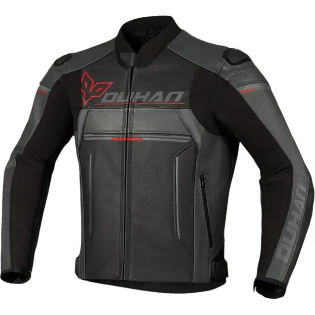 杜汉 火山服牛皮时尚休闲风机车服 男女同款