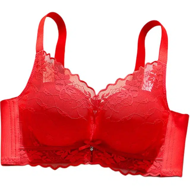 图兰朵 聚拢提拉防下垂小胸显大裸感舒适承托法式蕾丝亲肤文胸  女款